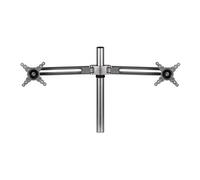 Lotus Dual Monitor Arm Kit - Kit de montage - bras réglable - pour 2 écrans LCD - métal, aluminium - argent - montrable sur bureau