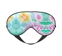 Lotus et libellule Sleep Eye Mas Design mis à jour Blocage de la lumière pour homme femme travail voyage