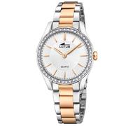 Lotus Femmes Montre classique de luxe élégante en acier inoxydable montre-bracelet en or argenté UL18798/1