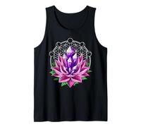 Lotus Fleur de Vie Géométrie Sacrée Spirituel Hippie Nature Débardeur