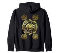Lotus Fleurs Mandala Style Vintage Floral Ornement Sweat à Capuche