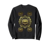 Lotus Fleurs Mandala Style Vintage Floral Ornement Sweatshirt