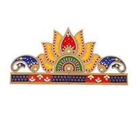Lotus Flower Designer Floor Rangoli/Home Decor/New Year Decoration/Acrylic Traditional Handmade Rangoli/Floor Decor/Indian Wedding Diwali Festival Decoration. Size:- Length 10" X Width 20"