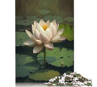Lotus Flower Garden Oasis Puzzle 1000 Pièces Educa Jouet en Bois Cadeau Unique De l'art De La Décoration Jeu Éducatif Challenge Toy pour Adultes Et Enfants À Partir De 12 Ans 1000pcs (75x50cm)