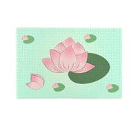 Lotus Flowers Waiting to Bloom Puzzle en bois pour adulte 1000 pièces pour un festin visuel parfait 1000 pièces