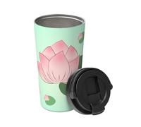 Lotus Flowers Waiting To Bloom Transporte une tasse à café isotherme. Thermos élégant de 500 ml qui garde les boissons chaudes pendant des heures, parfait pour le café, le thé et plus encore.