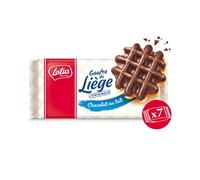 LOTUS - Gaufres de Liège Fondantes au Chocolat au Lait, Texture Gourmande et Authentique (363g) - Le Lot De 4