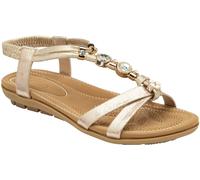 Lotus Gold Casual Sandals