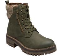Lotus Green Waterproof Zip-Up Ankle Boots