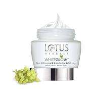 Lotus Herbals WhiteGlow Gel blanchissant et éclaircissant pour la peau, crème pour le visage avec SPF-25, pour tous les types de peau, 40 g