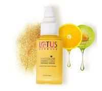 Lotus Herbals Whiteglow Sérum visage à la vitamine C et Gold Radiance | Pour peaux ternes et sèches | Éclaircissant et hydratant | 30 ml