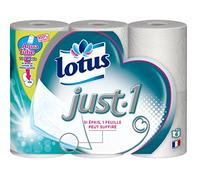 LOTUS-LOTUS JUST1 Papier Hygienique 6 Rouleaux Col.