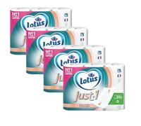 Lotus just one - Papier Toilette Ultra Doux 5 Épaisseurs - Fabriqué En France - 24 Rouleaux