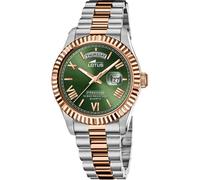 Lotus L18856/3 Homme Vert Cadran Jour Date Deux Tons Montre