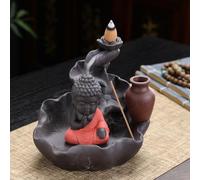 Lotus Leaf Zen Lotus Backflow Incense Burner Creative Home Indoor Tea Pet Tea Ceremony Agarwood lwood Incense Holder Zen Decoration (C) (C)