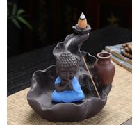 Lotus Leaf Zen Lotus Backflow Incense Burner Creative Home Indoor Tea Pet Tea Ceremony Agarwood lwood Incense Holder Zen Decoration (C) (F)