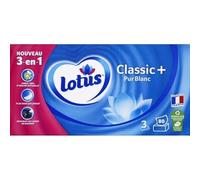 Lotus Lotus classic+ 80 mouchoirs boite pur blanc - La boîte de 80 mouchoirs