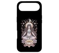 Lotus Lunaire Méditation Prêtresse Phases de Lune Étoiles Yoga Coque pour iPhone Air