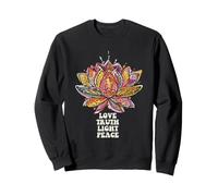Lotus Mandala Amour Vérité Lumière Paix Yoga Boho Méditation Sweatshirt