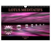 LOTUS MÉDITATIFS (Calendrier mural 2027 DIN A4 vertical), CALVENDO calendrier mensuel: La beauté des fleurs de lotus dans un environnement coloré et épuré