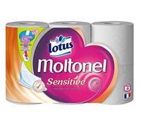 Lotus Moltonel Papier Hygiénique Sensitive Aquatube x 6 Rouleaux Lot de 3