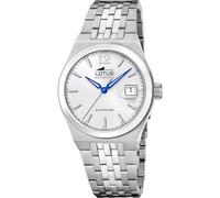 LOTUS Montre Automatique Homme Acier Inoxydable 316L Argenté - Montre Analogique Homme - Calendrier - Verre Saphir Haute Résistance - Étanche 10 ATM 19000/1