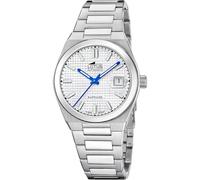 LOTUS Montre Automatique Homme Acier Inoxydable 316L Argenté - Montre Analogique Homme - Calendrier - Verre Saphir Haute Résistance - Étanche 10 ATM 18999/1