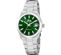 LOTUS Montre Automatique Homme Acier Inoxydable 316L Argenté - Montre Analogique Homme - Calendrier - Verre Saphir Haute Résistance - Étanche 10 ATM 18996/3