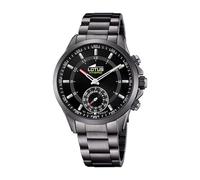 Lotus Montre Homme 18807/2 Hybride connectée Acier inox 316L Étanche 10 ATM Noir