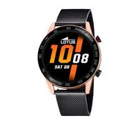 Lotus Montre intelligente 50025/1 – Acier inox 316L Noir, IP65, Fréquence cardiaque, Pas & Calories