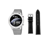 LOTUS Montre Connectée Homme Smartwatch Acier 316L - Étanche IP65 50020/1 - Contrôle Musique, Podomètre, Calories, Multisport, Fréquence Cardiaque et Pression