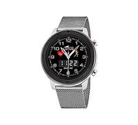 Lotus Montre Hommes Acier Inox Noir Cuir Multifonction Montre UL50021/1