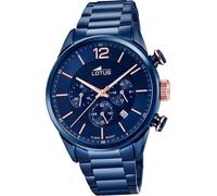 LOTUS Montre en acier inoxydable pour homme 18680/2 Montre bleue Sport Khrono D2UL18680/2