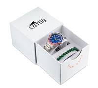 LOTUS Montre Enfant Analogique Acier Inoxydable 316L Argent - Mouvement Quartz - Verre Minéral Haute résistance - Étanche 5 ATM 18786/1 - Junior Collection