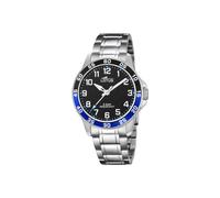 LOTUS Montre Enfant Analogique Acier Inoxydable 316L Argenté - Mouvement Quartz - Verre Minéral Haute Résistance - Étanche 5 ATM 18786/2