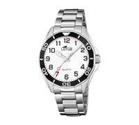 LOTUS Montre Enfant Garçon Analogique en Acier Inoxydable - Mouvement Quartz - Verre Minéral Haute Résistance - Étanche 5 ATM 18860/4 - avec Bracelet Cadeau - Junior Collection