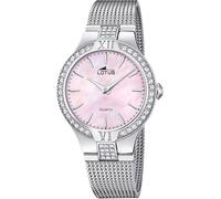 LOTUS Montre Femme Analogique Acier Inoxydable 316L Argent - Mouvement Quartz - Verre Minéral Haute résistance - Étanche 5 ATM 18894/B - Trendy