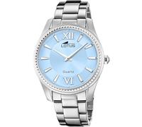 LOTUS Montre Femme Analogique Acier Inoxydable 316L Argent - Mouvement Quartz - Verre Minéral Haute résistance - Étanche 5 ATM 18898/B - Trendy
