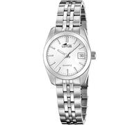 LOTUS Montre Femme Analogique Acier Inoxydable 316L Argenté - Mouvement Quartz - Verre minéral Haute résistance - Étanche 5 ATM - Calendrier 18992/2 - Old Money