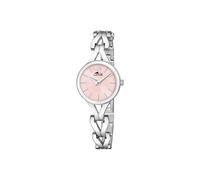 LOTUS Montre Femme Analogique Acier Inoxydable 316L Argenté - Mouvement Quartz - Verre Minéral Haute Résistance - Étanche 5 ATM 19022/2 - Old Money