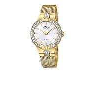 LOTUS Montre Femme Analogique Acier Inoxydable 316L Doré - Mouvement Quartz - Verre Minéral Haute résistance - Étanche 5 ATM 18895/1 - Trendy