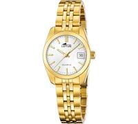 LOTUS Montre Femme Analogique Acier Inoxydable 316L Doré - Mouvement Quartz - Verre minéral Haute résistance - Étanche 5 ATM - Calendrier 18993/2 - Old Money