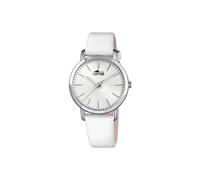 LOTUS Montre Femme Analogique Cuir Blanc - Mouvement Quartz - Verre Minéral Haute résistance - Étanche 5 ATM - Élégante Classique Vintage 18738/1 - Minimalist for Her