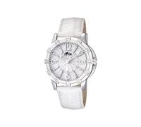 LOTUS Montre Femme Analogique en Cuir Blanc