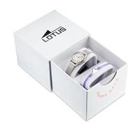LOTUS Montre Fille Analogique Acier Inoxydable 316L Argent - Mouvement Quartz - Montre Enfant - Verre Haute Résistance 18571/F - Junior Collection