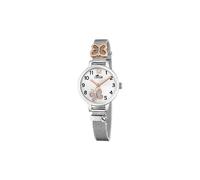 LOTUS Montre Fille Analogique Acier Inoxydable 316L Argent - Mouvement Quartz - Montre Enfant - Verre Minéral Haute Résistance 18659/2 - Junior Collection