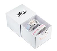 Lotus Montre pour Enfants 18406/G Junior Collection Boîtier en Acier Inoxydable Gris Bracelet en Cuir Bleu