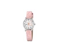 LOTUS Montre Fille Analogique Cuir Rose - Mouvement Quartz - Montre Enfant - Verre Haute Résistance - Classique 18573/G - Junior Collection