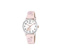 LOTUS Montre pour Enfants 18863/2 Junior Collection Boîtier en Acier Inoxydable Gris Bracelet en Cuir Rose