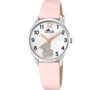 Lotus Montre enfant fille Classique 18406/F – quartz, bracelet cuir rose, étanche 5 ATM – Junior